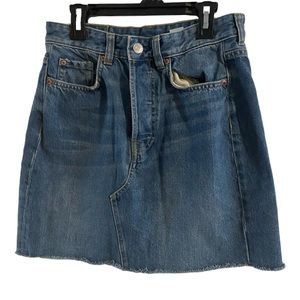 &Denim Jean Mini Skirt